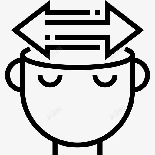 思考思考过程线性图标svg_新图网 https://ixintu.com 思考 思考过程 线性