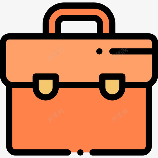 行李箱用户界面30线性颜色图标svg_新图网 https://ixintu.com 用户界面30 线性颜色 行李箱