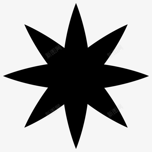 星星明亮的装饰性的图标svg_新图网 https://ixintu.com 明亮的 星星 装饰性的 象征性的 闪闪发光的星星固体图标