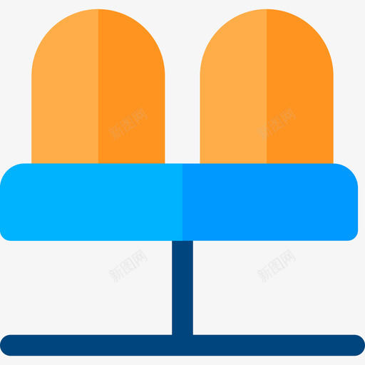 座位铁路12平的图标svg_新图网 https://ixintu.com 平的 座位 铁路12