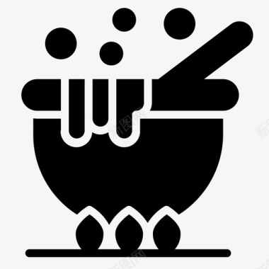 锅食物万圣节图标图标