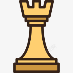 卢克卢克国际象棋3线颜色图标高清图片