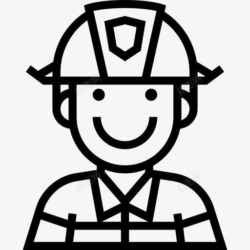 消防员人物化身4直系图标svg_新图网 https://ixintu.com 人物化身4 消防员 直系