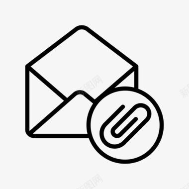 邮件附件信封信件图标图标