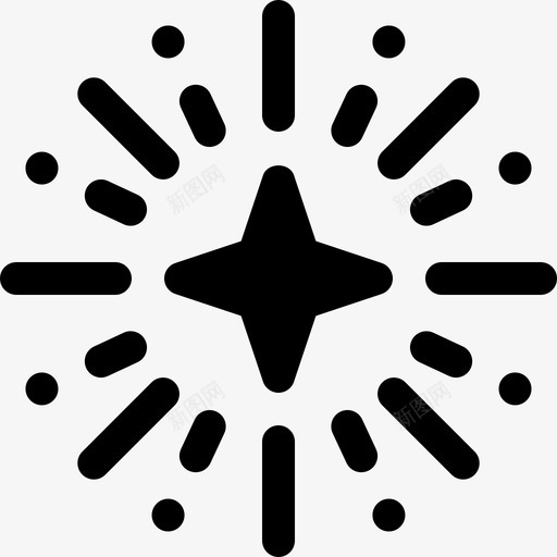 烟花派对庆祝5充满图标svg_新图网 https://ixintu.com 充满 派对庆祝5 烟花