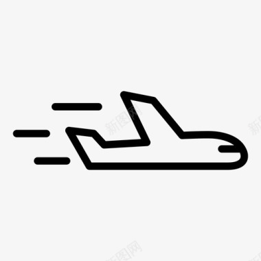 飞机航空飞行图标图标