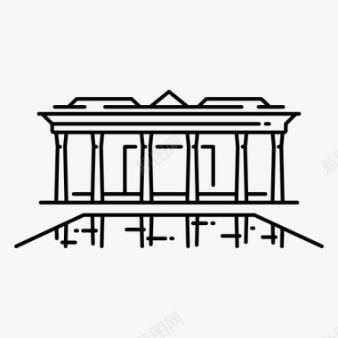 chehelsotounbuilding伊朗图标图标