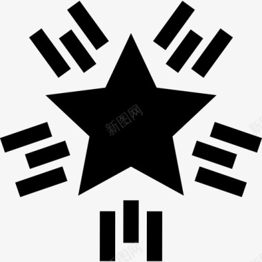 明星摇滚乐7填充图标图标