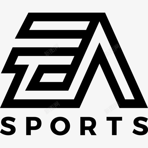 EaSports视频游戏徽标5线性图标svg_新图网 https://ixintu.com EaSports 线性 视频游戏徽标5