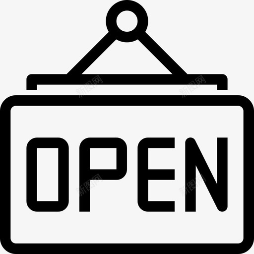 开放购物和电子商务5线性图标svg_新图网 https://ixintu.com 开放 线性 购物和电子商务5