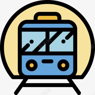 地铁铁路线颜色图标图标