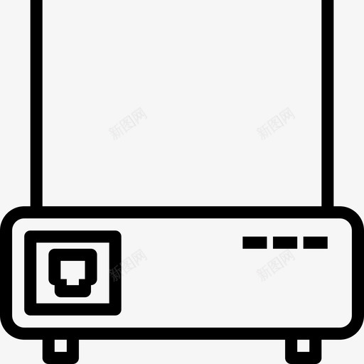 路由器计算机设备线性图标svg_新图网 https://ixintu.com 线性 计算机设备 路由器