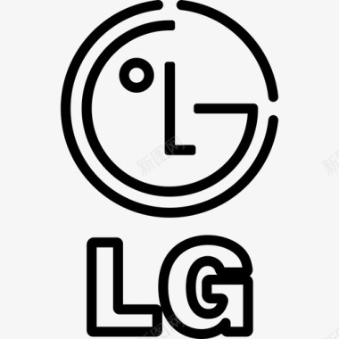 Lg技术标识3线性图标图标