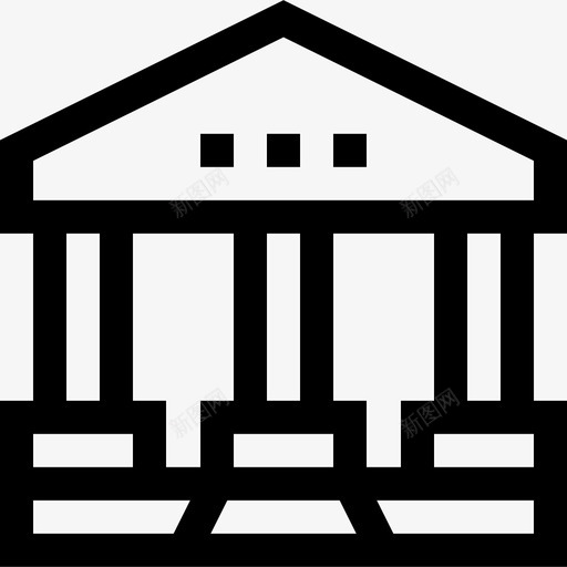 法院法律与司法2直系图标svg_新图网 https://ixintu.com 法律与司法2 法院 直系
