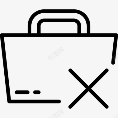 购物袋购物89线性图标图标