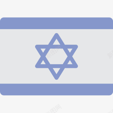 以色列国旗15平坦图标图标