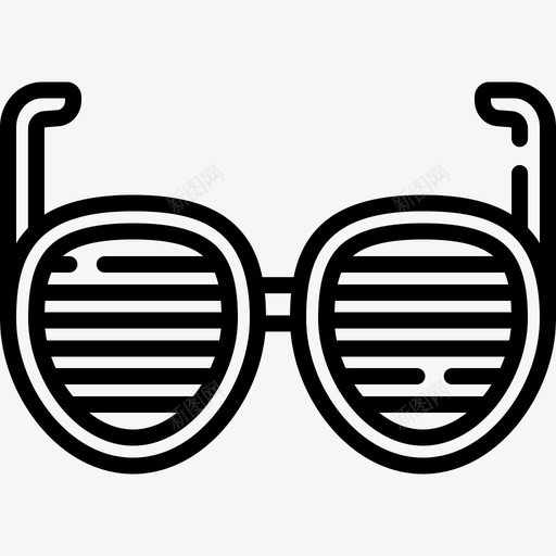眼镜夏季派对12直线型图标svg_新图网 https://ixintu.com 夏季派对12 直线型 眼镜