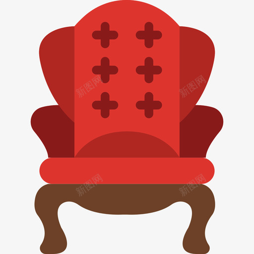 椅子家具和家用家具5个平的图标svg_新图网 https://ixintu.com 家具和家用家具5个 平的 椅子