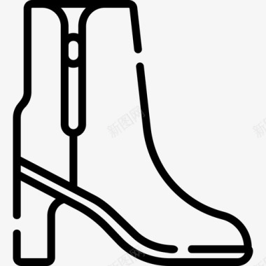 靴子鞋3直线型图标图标