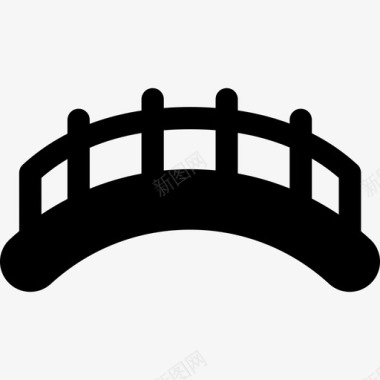 桥梁中国21填充图标图标