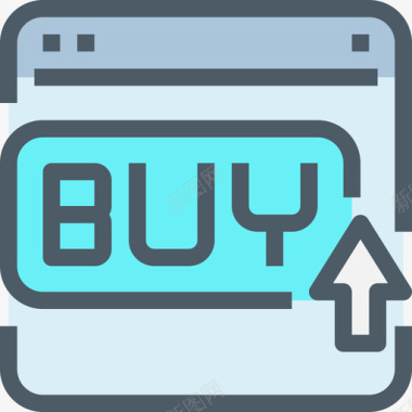 购买购物和电子商务4线性颜色图标图标