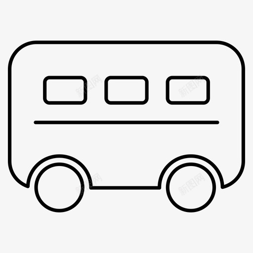 货车公共汽车车辆图标svg_新图网 https://ixintu.com 公共汽车 货车 车辆