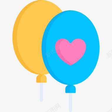 气球慈善25号扁平图标图标