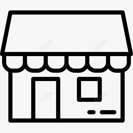 商店购物89线性图标svg_新图网 https://ixintu.com 商店 线性 购物89