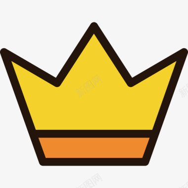 皇冠11号奖线性颜色图标图标