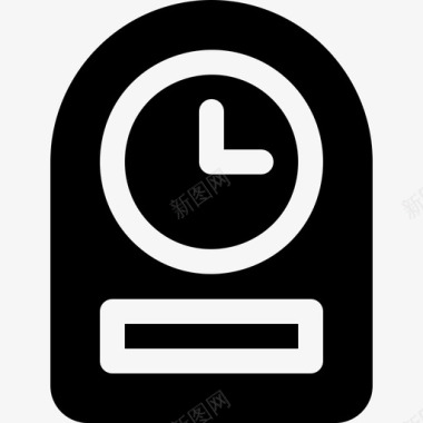 时钟时间管理6已填充图标图标