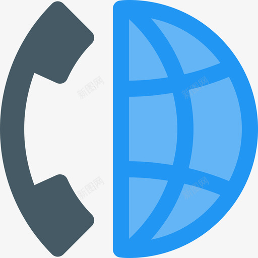 国际长途电话商务金融5持平图标svg_新图网 https://ixintu.com 商务金融5 国际长途电话 持平