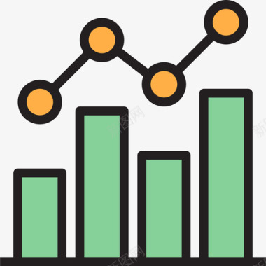 图表搜索引擎优化和在线营销15线性颜色图标图标