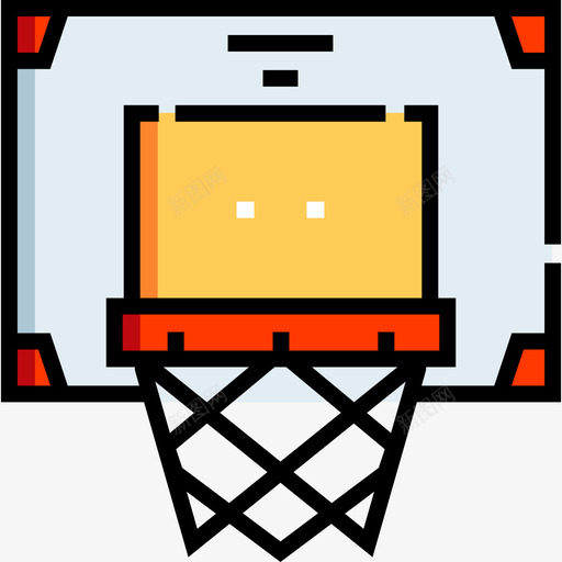 篮球运动37线性颜色图标svg_新图网 https://ixintu.com 篮球 线性颜色 运动37