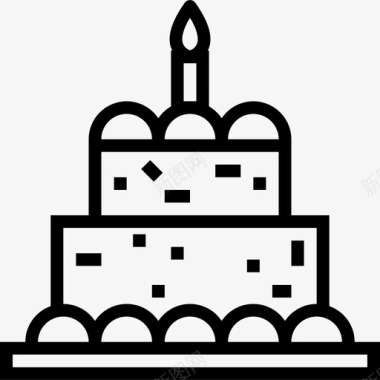 生日蛋糕生日派对17直系图标图标