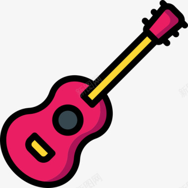 吉他玩具12线颜色图标图标