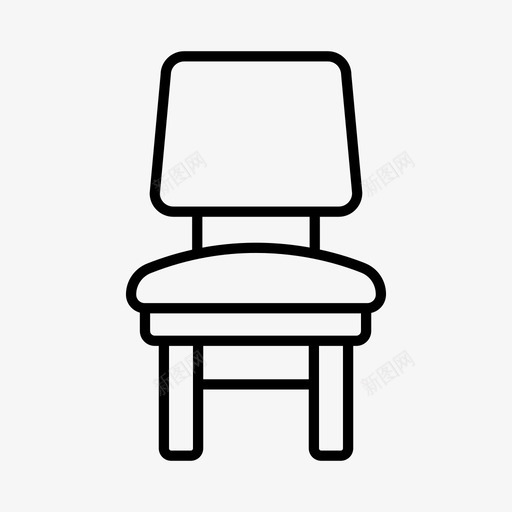 椅子建筑室内图标svg_新图网 https://ixintu.com 内饰 室内设计 建筑 椅子 翻新