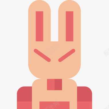 复活节兔子宠物店30公寓图标图标