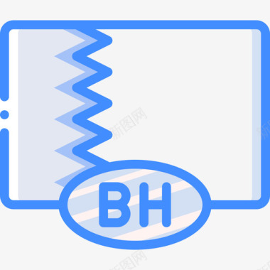 巴林国旗11蓝色图标图标