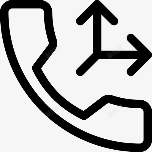 分路通话移动电话直拨图标svg_新图网 https://ixintu.com 分路通话 直拨 移动电话