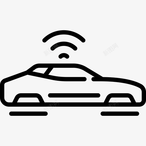 自动驾驶未来技术15直线型图标svg_新图网 https://ixintu.com 未来技术15 直线型 自动驾驶