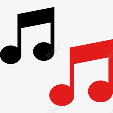 音乐音乐和声音平淡图标图标