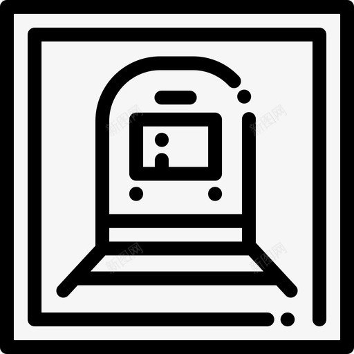 列车禁止信号4线性图标svg_新图网 https://ixintu.com 列车 禁止信号4 线性