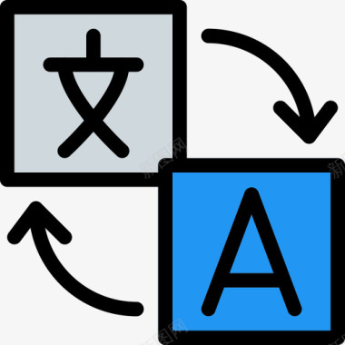 翻译文本编辑器30线性颜色图标图标