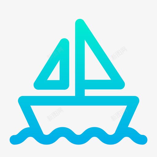 帆船安全9级坡度图标svg_新图网 https://ixintu.com 坡度 安全9级 帆船