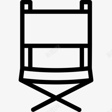 椅子电影院25直线图标图标