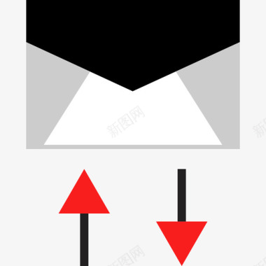 电子邮件通讯59扁平图标图标