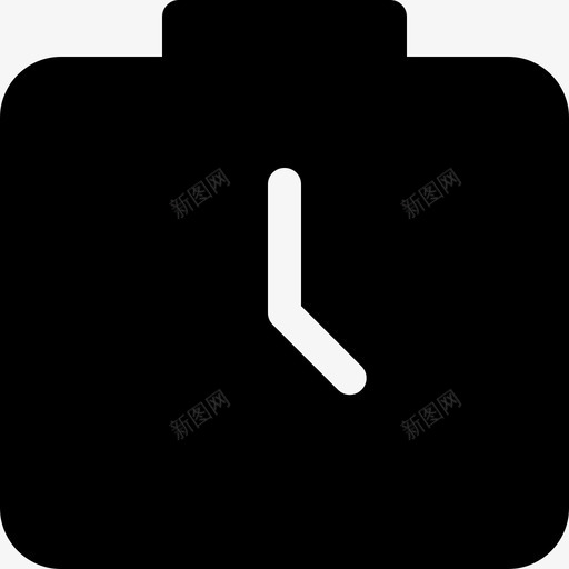 手表日历和日期3已填充图标svg_新图网 https://ixintu.com 已填充 手表 日历和日期3