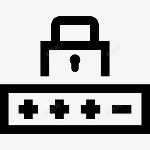 登录密码数字安全图标svg_新图网 https://ixintu.com 安全 数字 登录密码 网络安全大纲