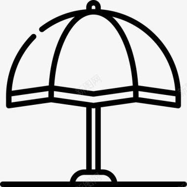 伞热带19线状图标图标