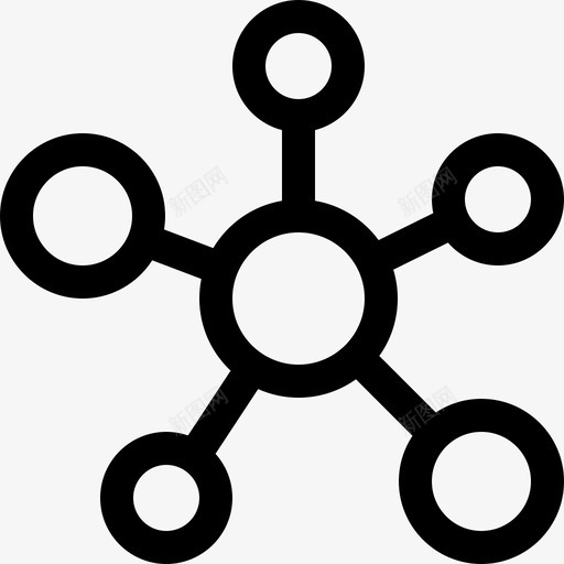 分子学习15线性图标svg_新图网 https://ixintu.com 分子 学习15 线性